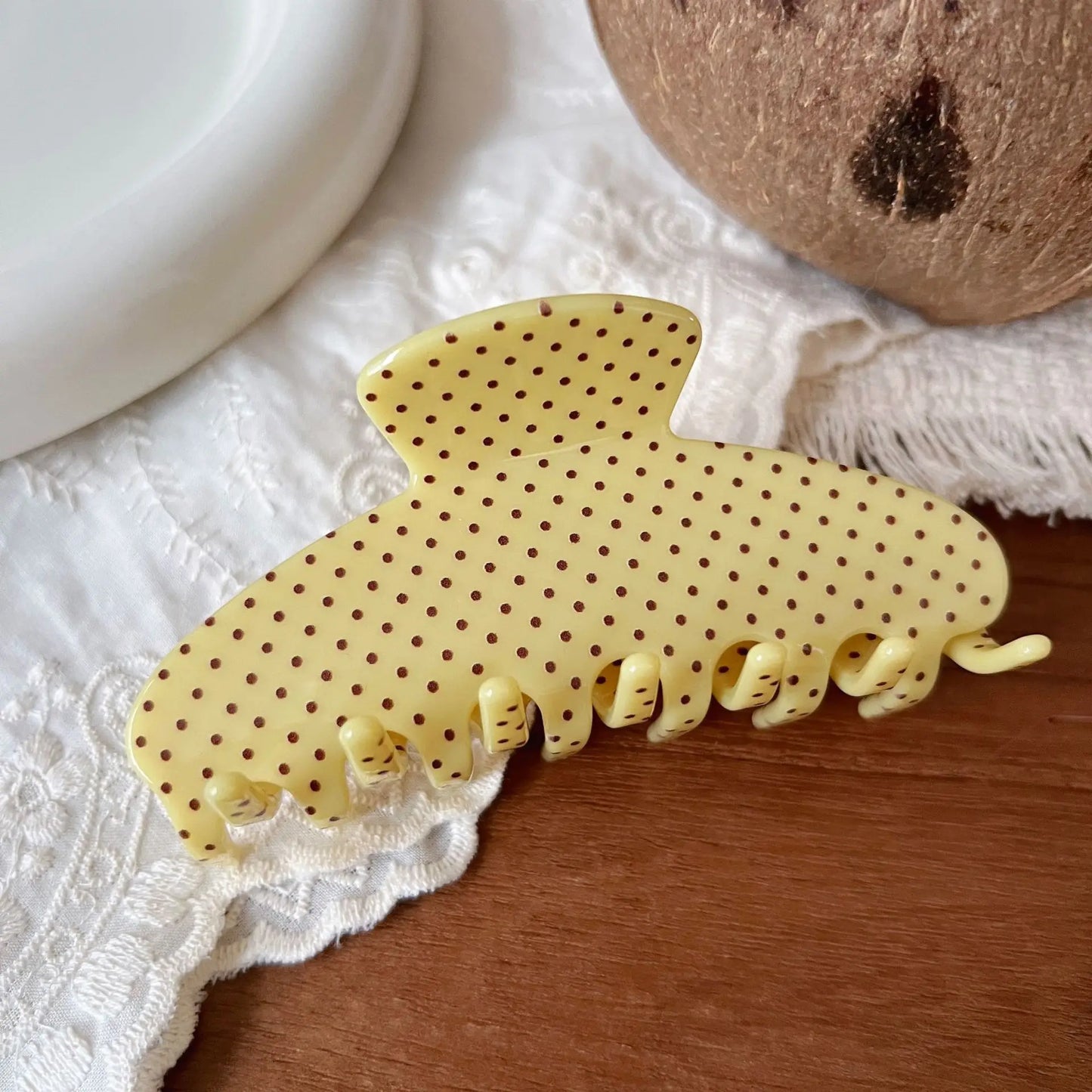 Polka Dot Claw Clip